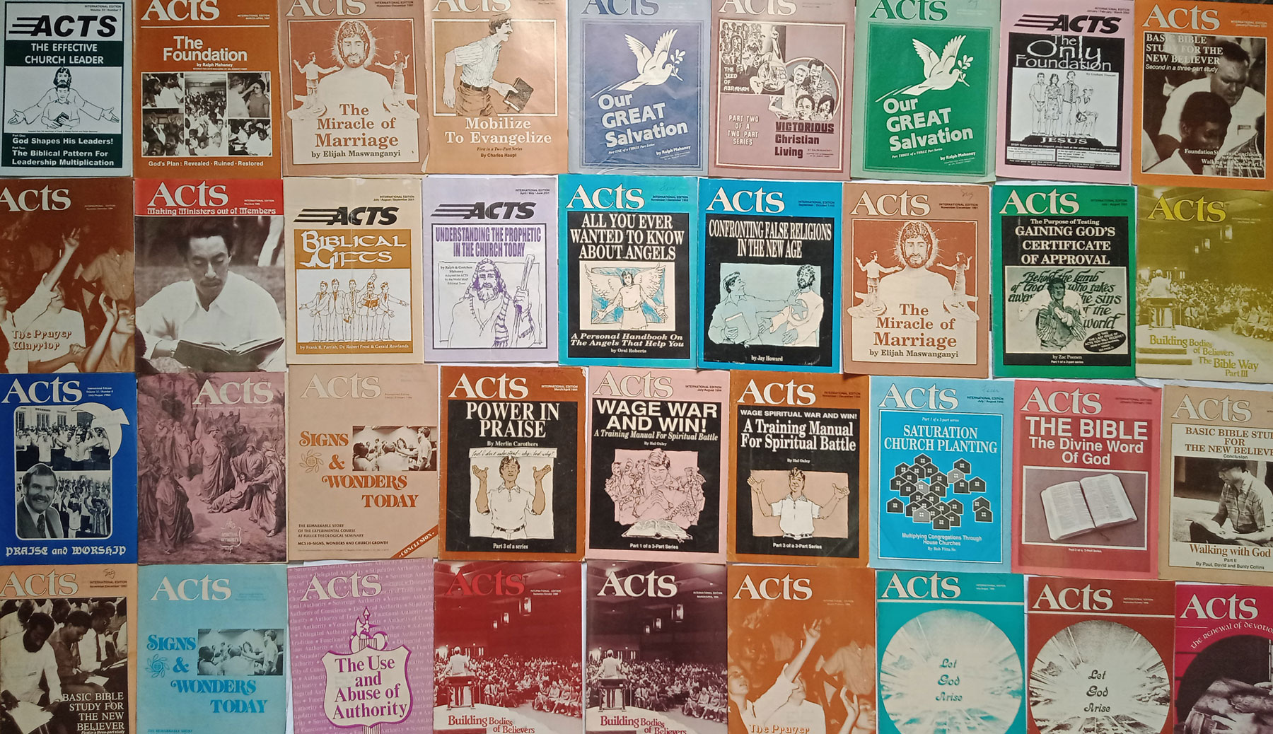Acts Magazines from 1980's and 1990's
